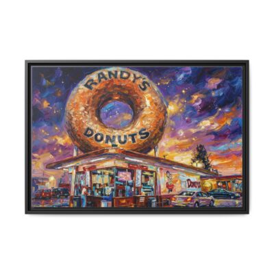 Randy's Inglewood Magical Night Matte Canvas, Framed (Multi-color)