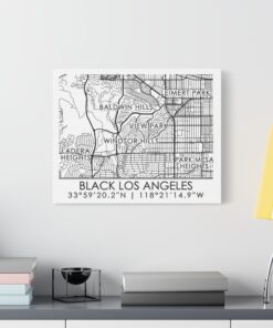 Black Los Angeles Classic Canvas
